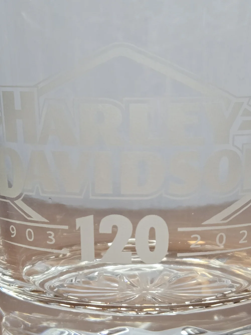 Harley-Davidson Double Old Fashioned Glasses - Set of 2 120 Year Anniversary